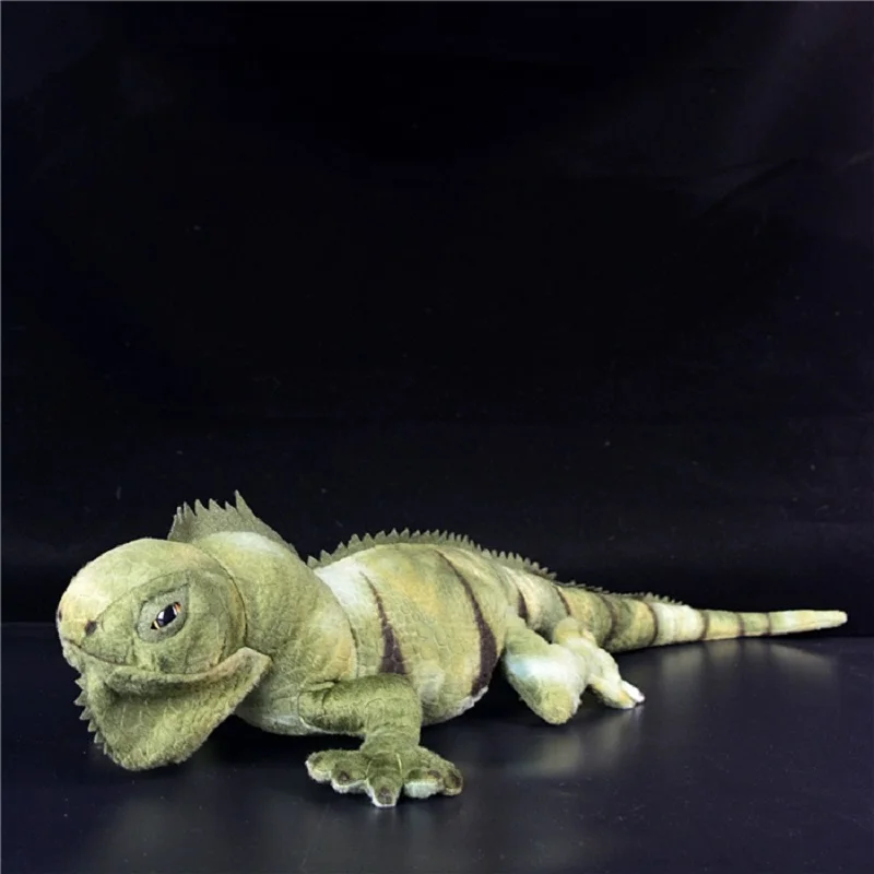 リアルなグリーントカゲロングボディエミュレーション野生動物ソフトぬいぐるみぬいぐるみ女の子男の子誕生日クリスマスギフト-1pc