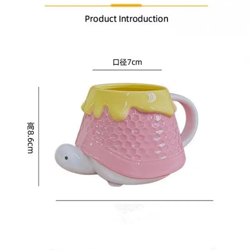 Funny Turtle Water Cup Turtle Giving Best Friend Cup Girlfriend Birthday Gift Ceramic Cup Creative Cute Makeup Cup Novelty Gifts