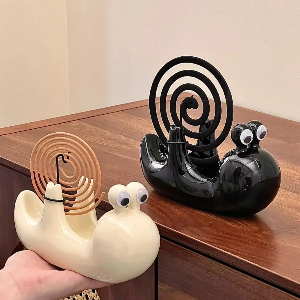 

Ceramic Snail Shape Mosquito Incense Rack Cute Modern Mosquito Incense Base Creative Anti Scalding Mosquito Incense Bracket
