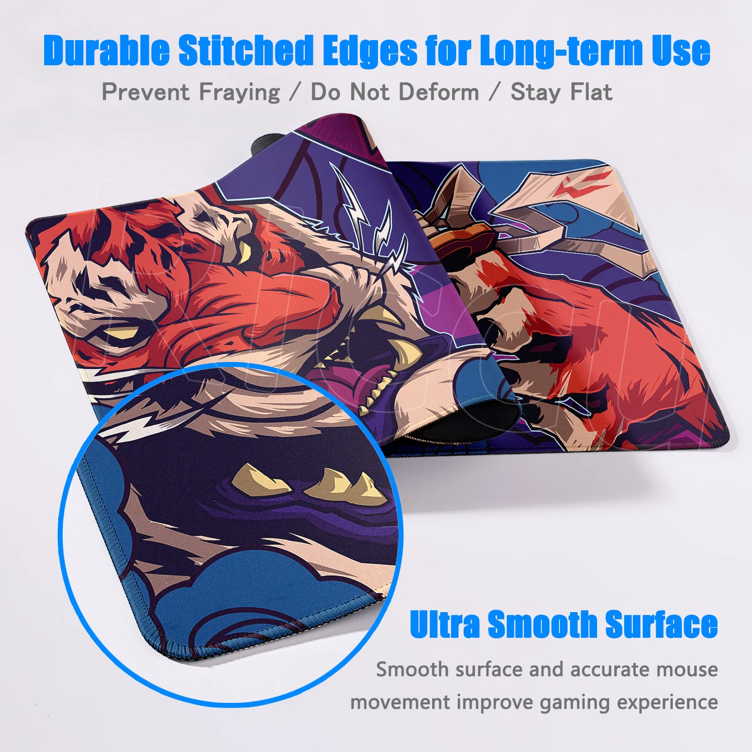 Gaming Mousepad Anime Tiger 40x90cm Non-Slip Rubber Mouse Pad Xxl Computer Lock Edge Keyboard Table Pad Large Japanese Mouse Mat