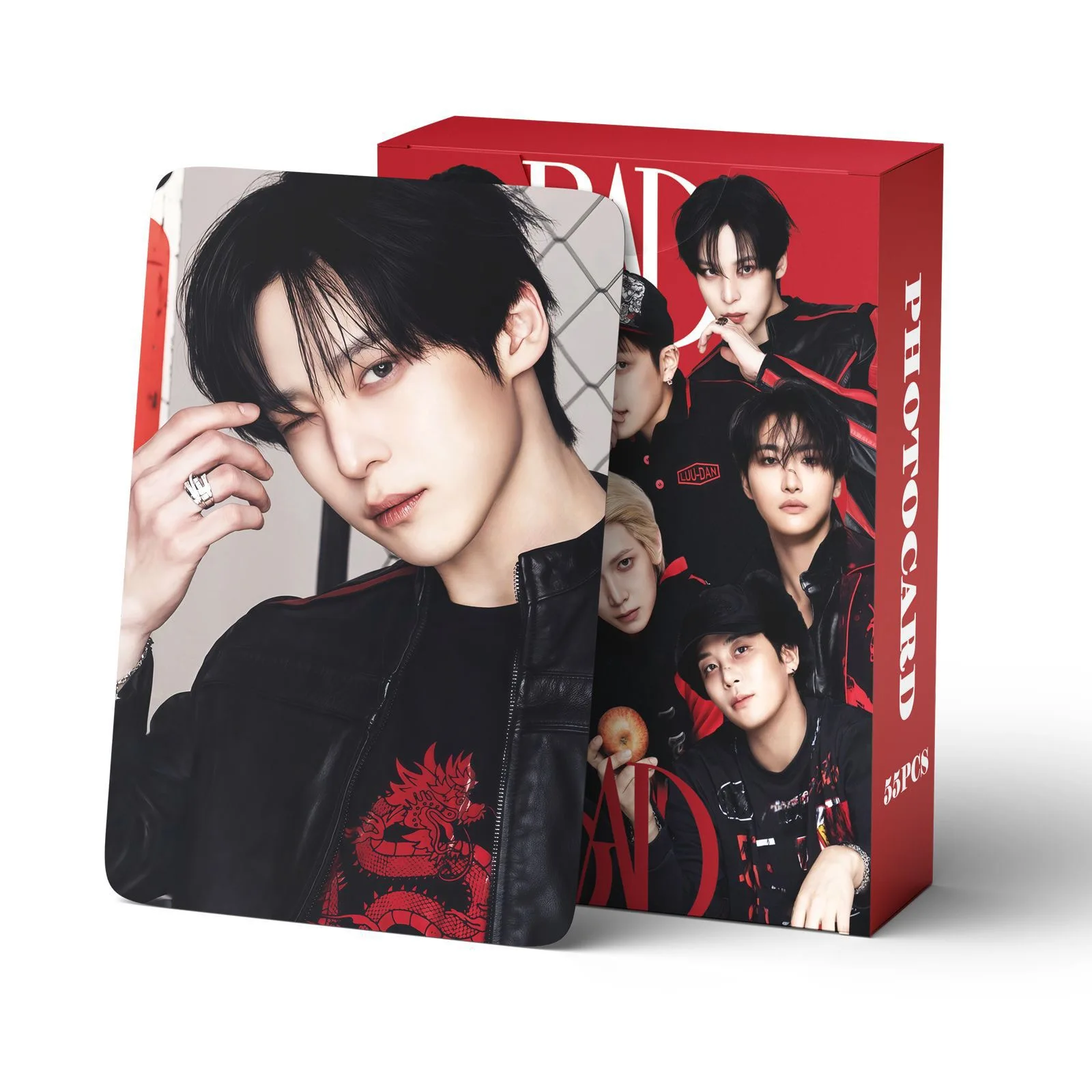 55Pcs/Set Idol Boy ATEEZ New Album GOLDEN HOUR Part.5 Lomo Cards Postcards Seonghwa Hongjoong Yunho Mingi San Jongho Fans Gifts