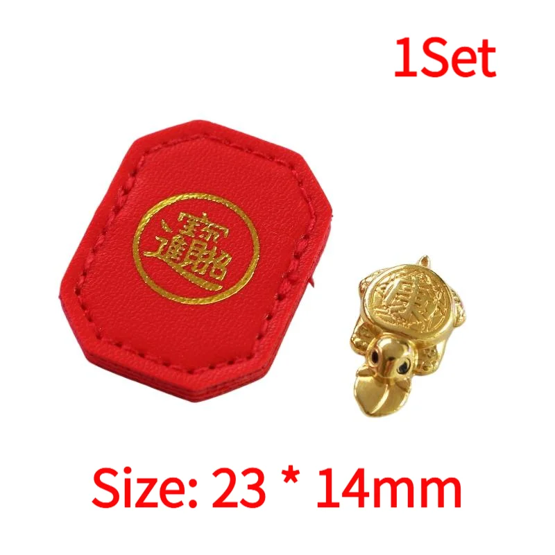 2Pcs/Set Fengshui Lucky Turtle Wallet Charm Money-biting Turtle Ornaments Decor For Longevity Protection & Financial Stability.