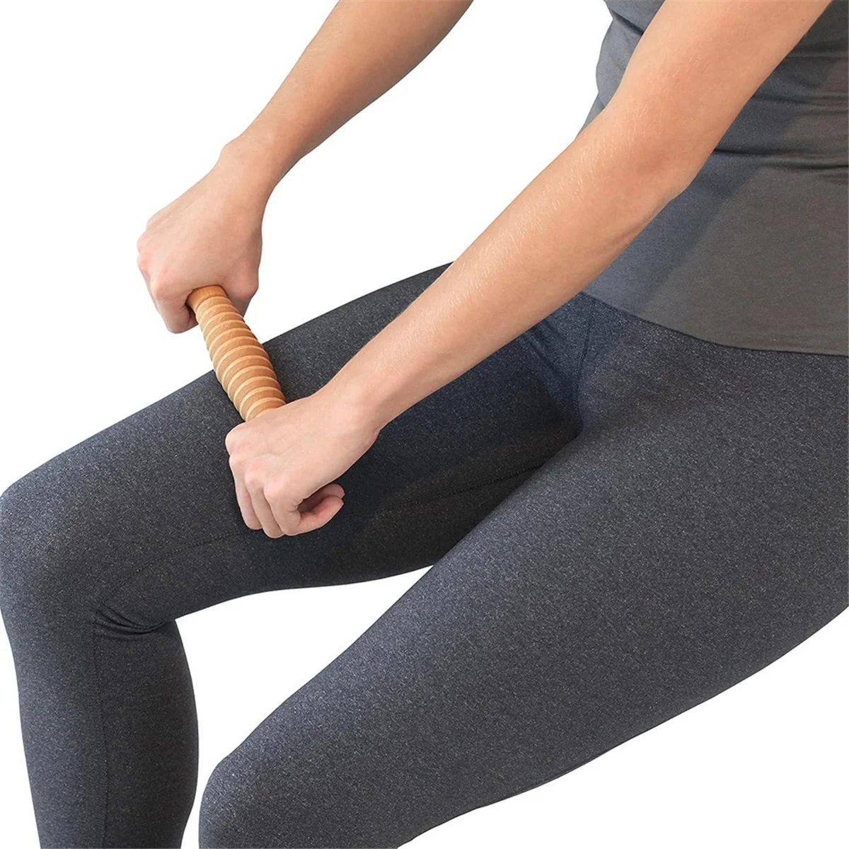 Y31A Fußrolle aus Holz, Fußmassagegerät für Plantarfasziitis, zur Stressabbauunterstützung und Entspannung durch die Rolle