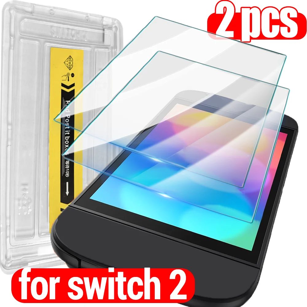 

1-2 Sets Tempered Glass for Nintendo Switch 2 Positioning Screen Protector HD Anti-scratch Protective Films Game Accessories