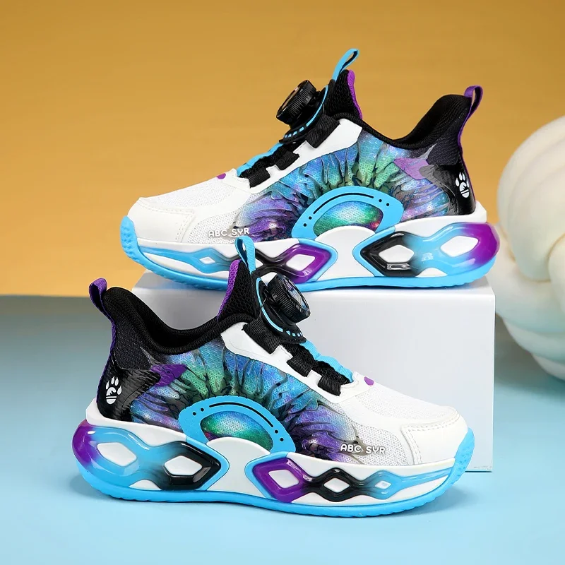 2026 Autumn Childrens Boy Sneakers Fashion Cool Print Mesh Soft Kids Causal Shoes Outdoor Sports School Running Basketball Girl view 2