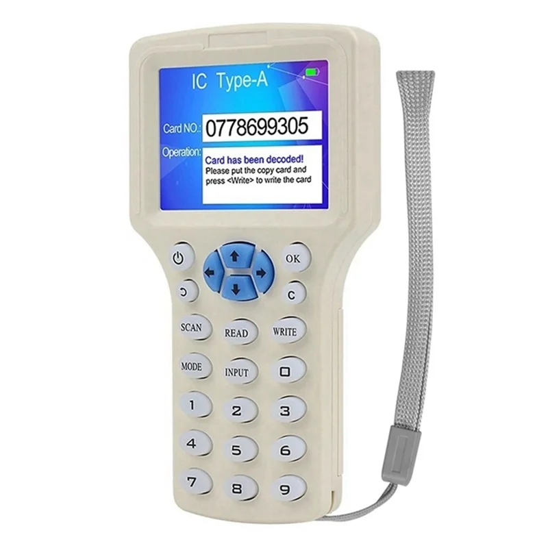 

ABUO-RFID NFC Устройство чтения смарт-карт RFID Дубликатор 125K 13,56 МГц IC/ID Устройство записи ключей RFID-программист Репликатор ключей