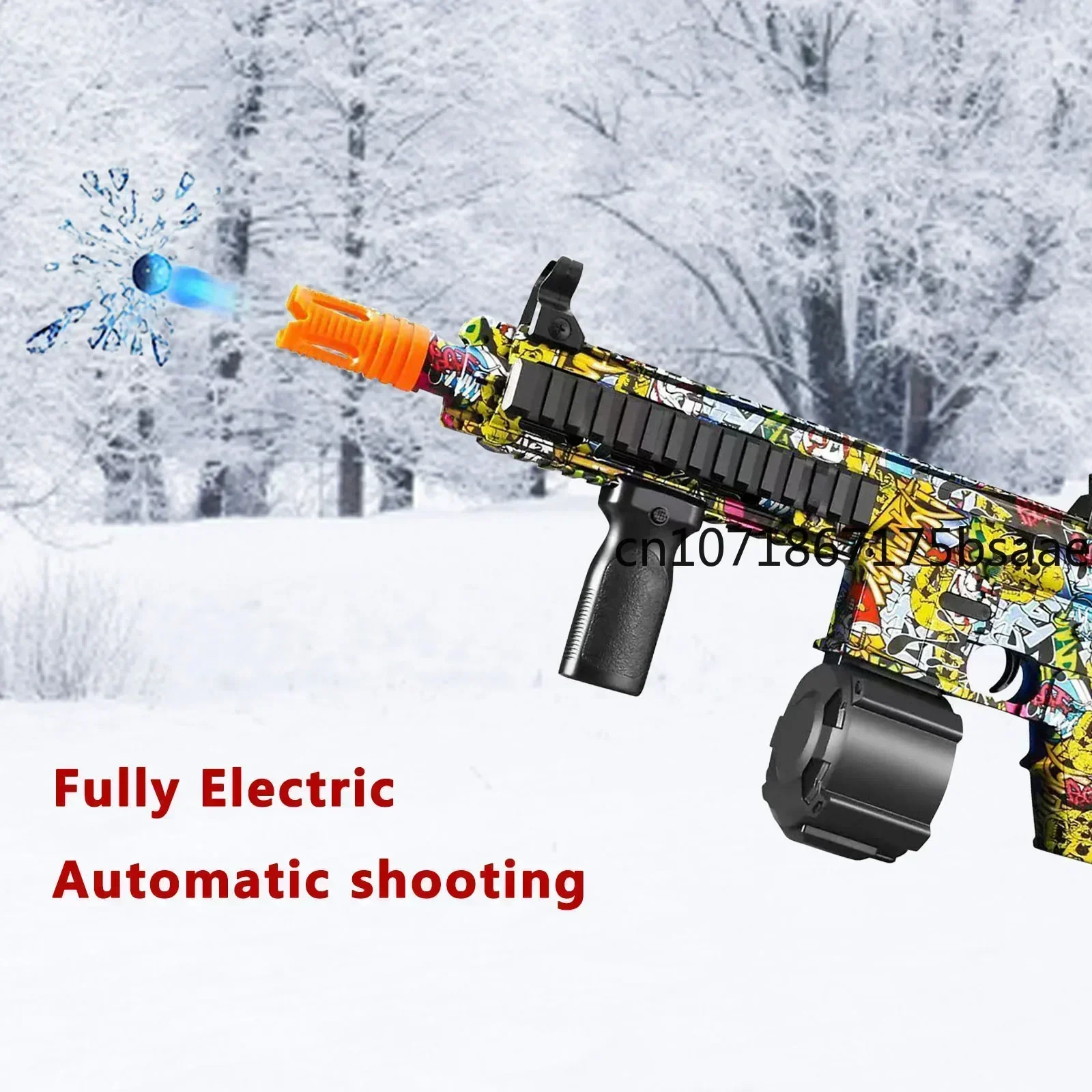 New M416 Manual & Electric Splatter Gun 2-in-1 water Ball Blaster With 10000 Eco-Friendly Water Beads Goggles For Outdoor Toys