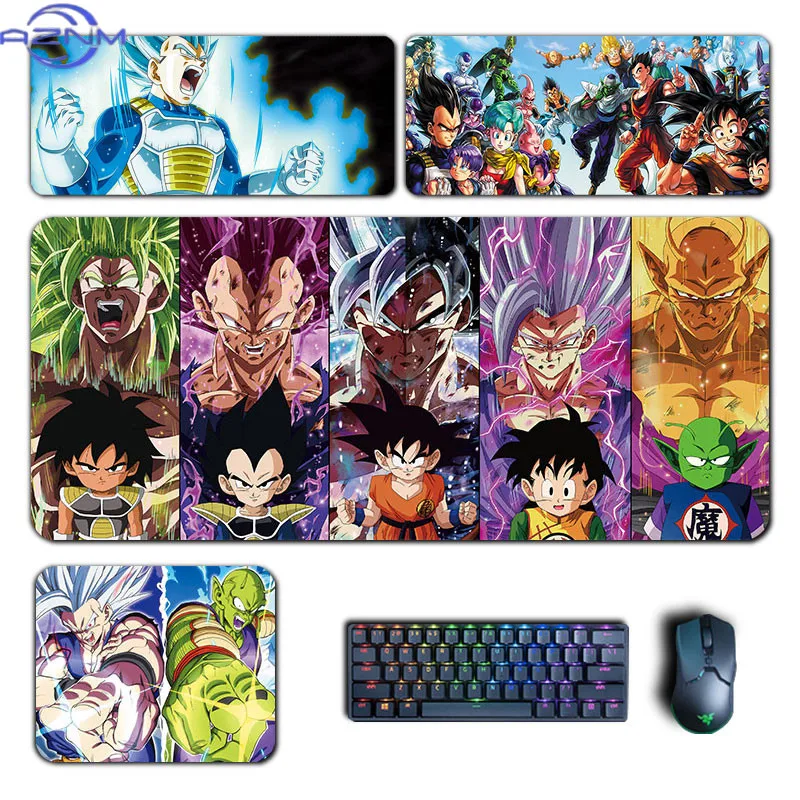 Anime Dragon Ball Z Super Mouse Pad Son Gokuu Vegeta XXL MousePad Manga Computer Laptop Keyboard Padding Accessories Desk Mat