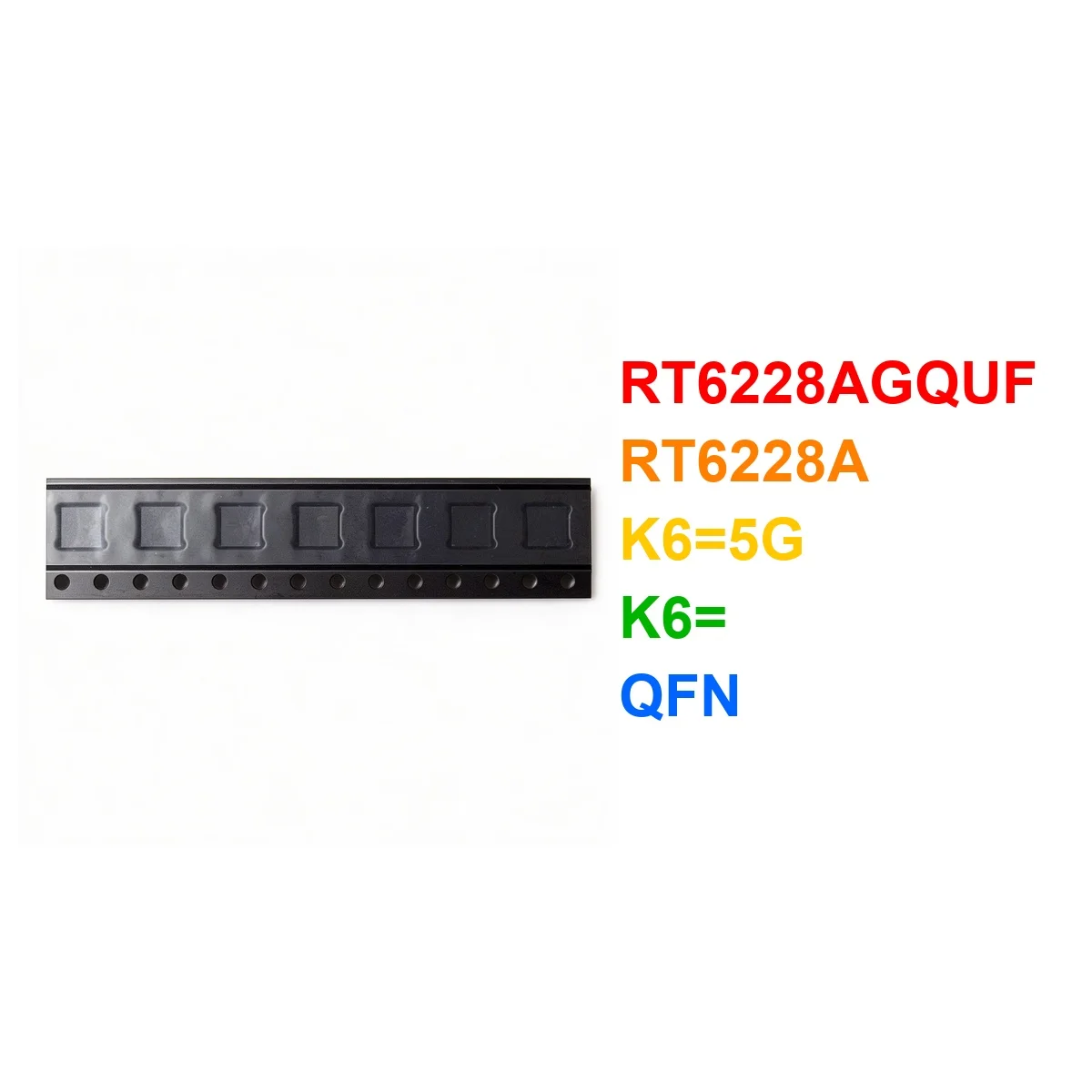 (5piece) RT6228AGQUF RT6228A K6=5G K6= QFN Chipset
