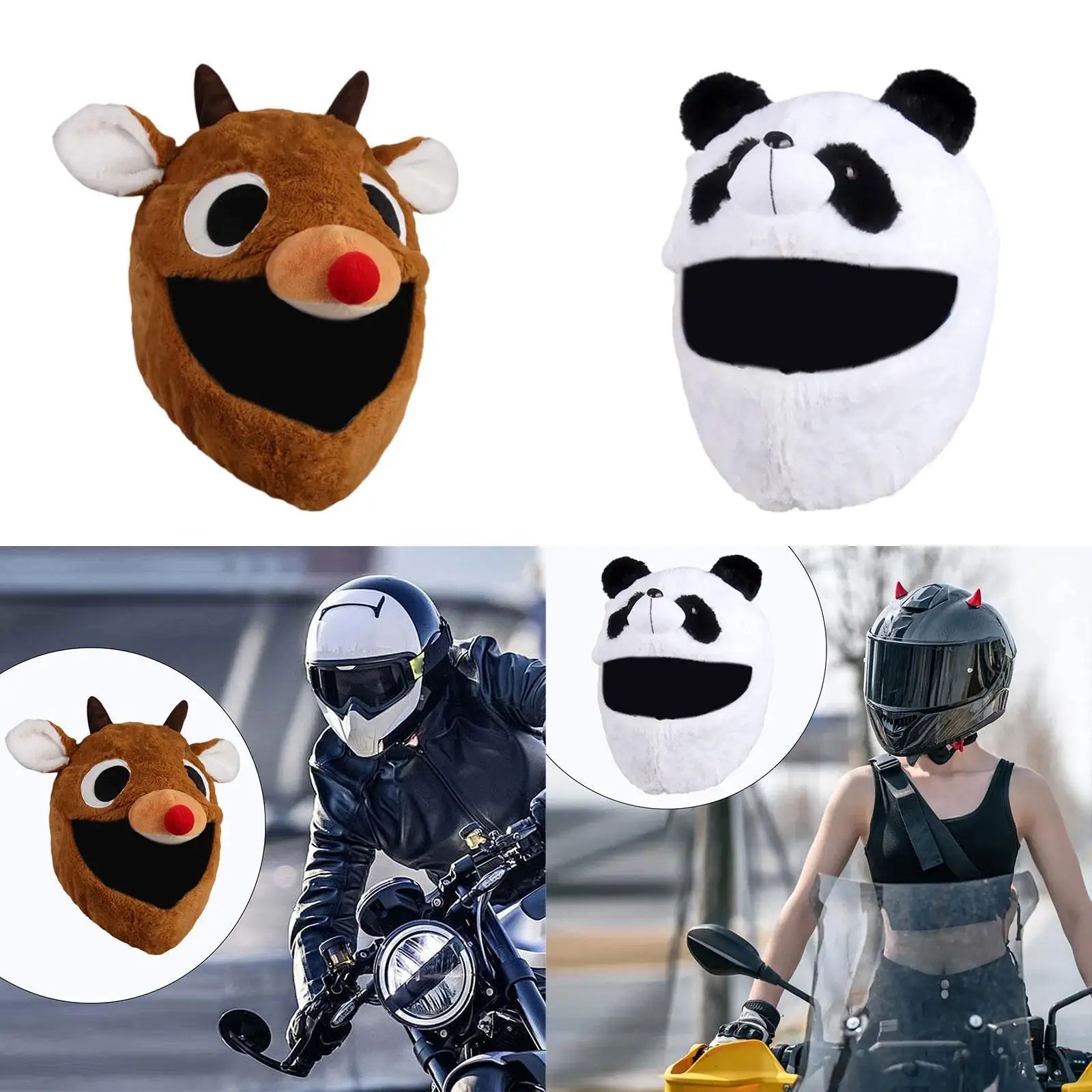 Generic Funny Motorcycle Helmet Easy Installation Creative Helmet Decoration