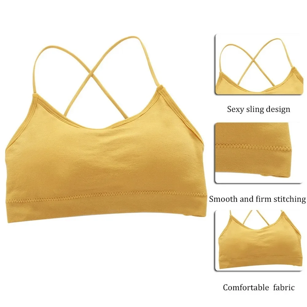 Women Cross Strap Sports Bra Push Up Sport Bra Top Yoga Gym Crop Top Brassiere Fitness Top Sport Breathable Beauty Back Bras