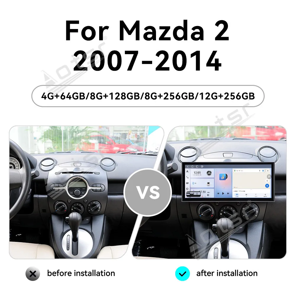 

Для Mazda 2 2007-2014: Автомагнитола Android 15 с HD-экраном 15.8'', мультимедийный видеоплеер, GPS-навигация, Carplay, DSP, Bluetooth