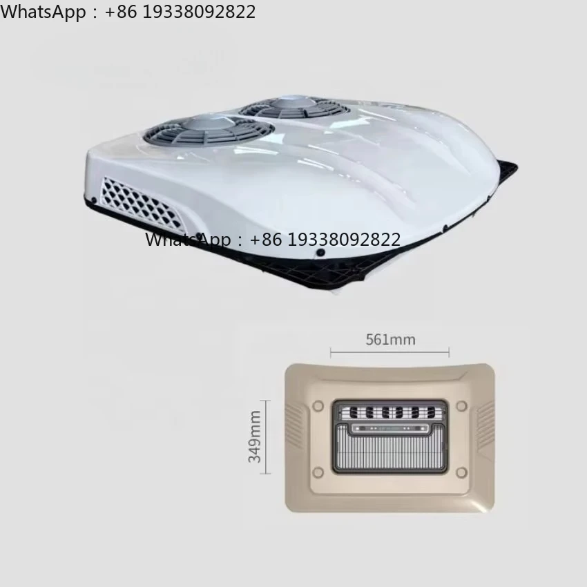 Aire Acondicionado de Techo para Camión de 12v/24v, Aire Acondicionado Eléctrico de 24 Voltios Montado en el Techo, Enfriador de Estacionamiento para Camiones y Autocaravanas