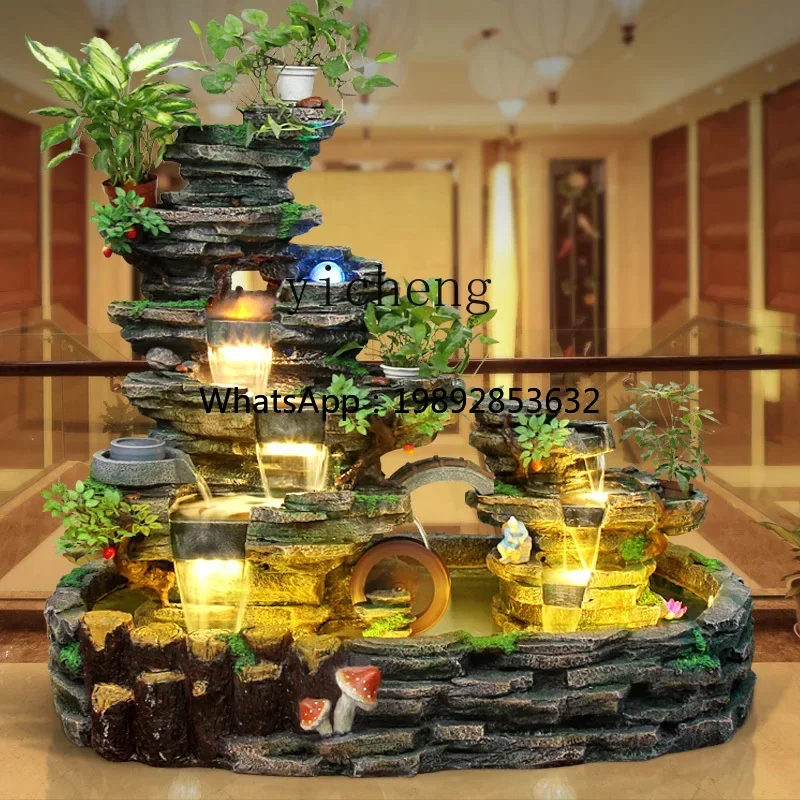 YFY  Courtyard Garden Water Feature Fountain Fish Pond Landscape Decoration Rockery Flowing Water Ornament Circulating Water