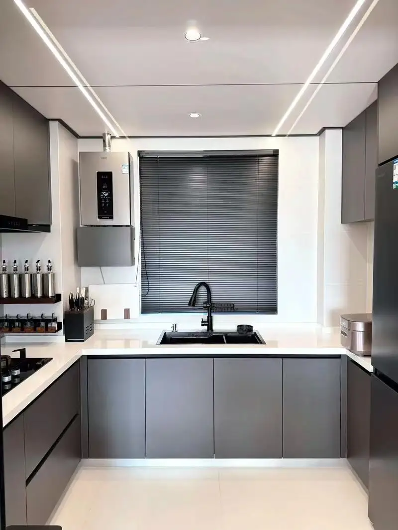 #￥Factory-made wooden cabinets in Italian minimalist style, E0 grade particle board cabinets