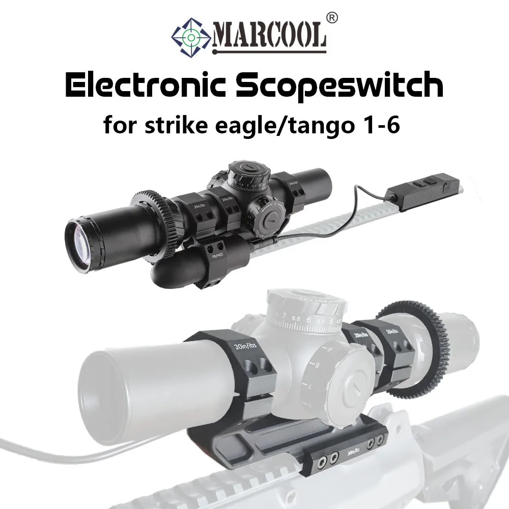 

Marcool Electronic Scope Switch fit for strike eagle 1-6 tango 1-6 Rifle Scope Fast Zoom System Scopeswitch