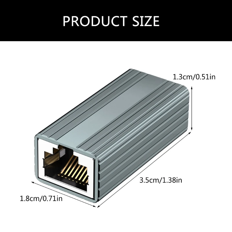 อะแดปเตอร์ขยายเครือข่าย RJ45 เชื่อมต่อและขยายขั้วต่อ Coupler RJ45