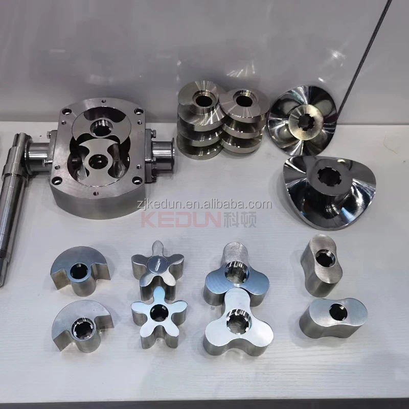 Stainless Steel High Viscosity Lobe Gear Rotary Pump With Gear Motor Positive Displacement For Automotive Industry Application