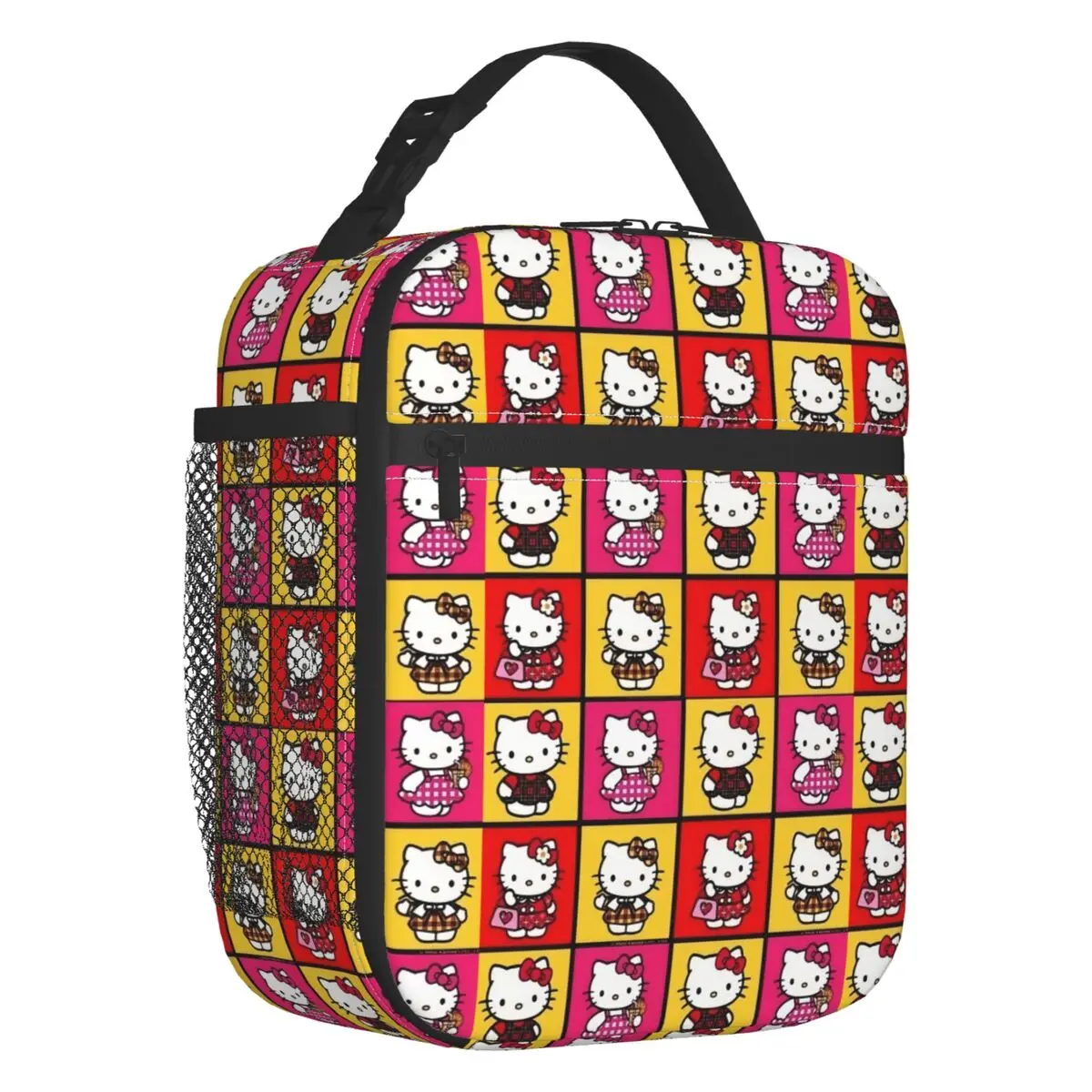 

Cartoon Hello Kitty Sanrio Japan Anime Insulated Lunch Bags for Women Resuable Cooler Thermal Bento Box Work School Travel