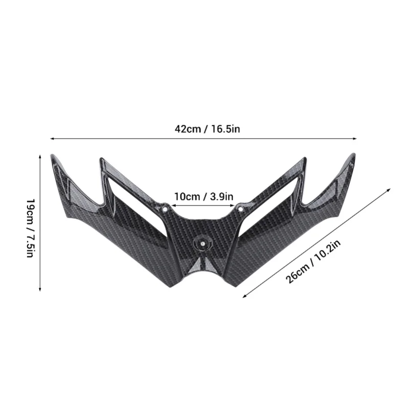 Motorcycle Front Fairing Winglet Improving Riding Stability Aerodynamic Wing For Nmax125 Nmax155 2020-2022 Water Ripple Pattern