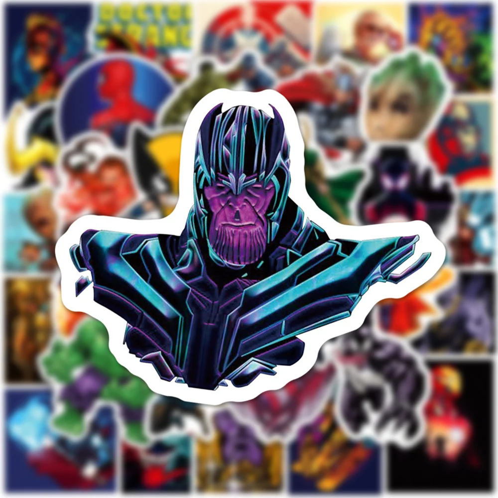 10/30/50/100pcs Mix Cartoon Anime Disney Marvel Stickers Spiderman The Avengers Superhero Decal Skateboard Laptop Car Sticker