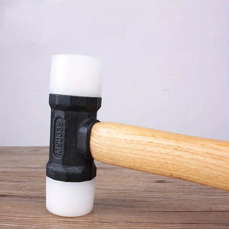 

1 шт., молоток с нейлоновой головкой, двойное лицо, ювелирные изделия, металлический художественный кожаный ремесленный инструмент, ручная работа, кожаный дырокол 32/35 мм на выбор