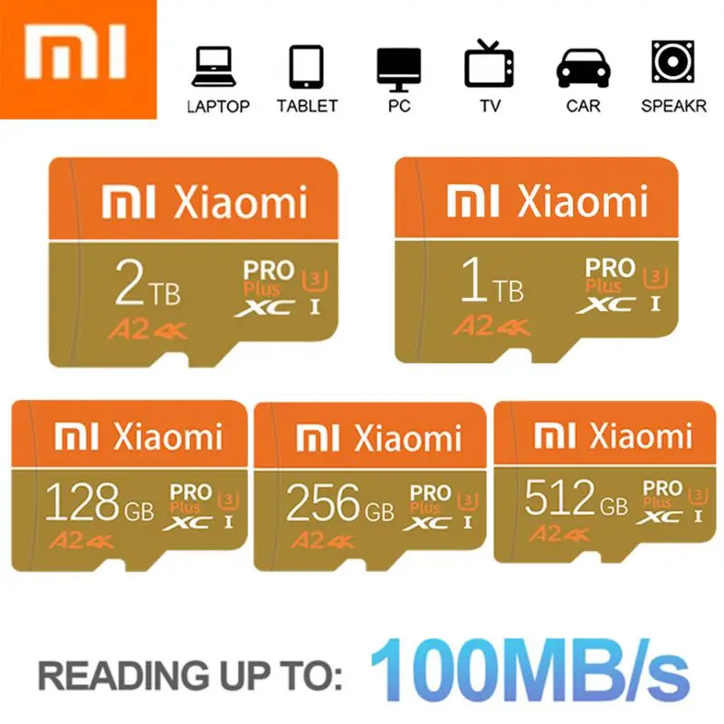 XIAOMI-tarjeta De Memoria Micro A2 V30 Pro, tarjeta SD/TF De 1TB, alta velocidad, 512GB, 100 MB/S, almacenamiento De datos para teléfono/cámara