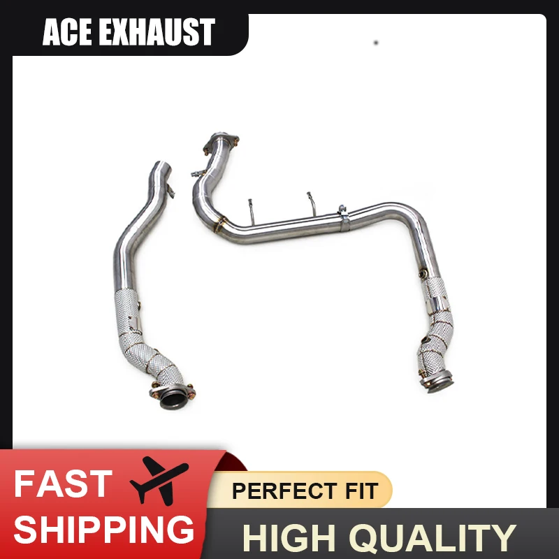 

ACE Exhaust Downpipe High Performance for Ford F-150 SVT Raptor 3.5TT Exhaust Pipe with Catalytic Converter Fast Shipping
