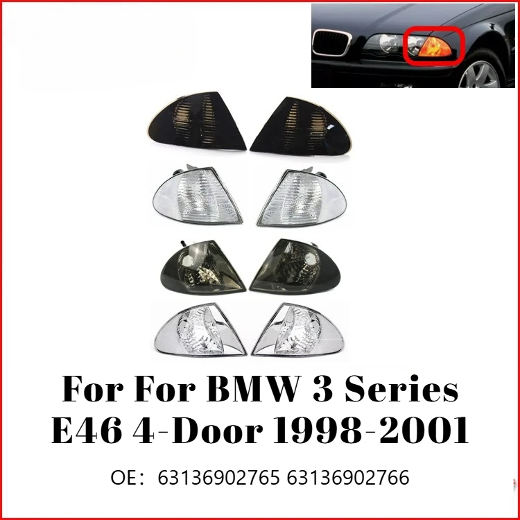 Front Corner Turn Signal Light For BMW 3 Series E46 1998-2001 320i 4 Door Side Lamp Blinker Indicator Auto Accessories