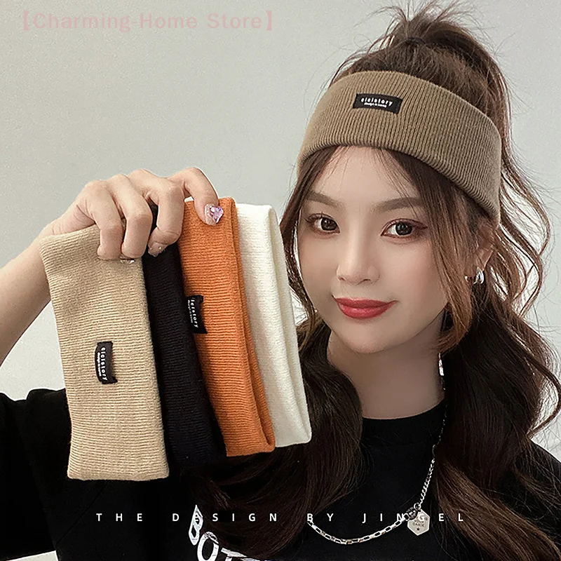 【M】Fashion Sports Headbands For Women Solid Elastic Hair Bands Running Fitness Yoga Hair Bands Stretch Makeup Hair Accessories
