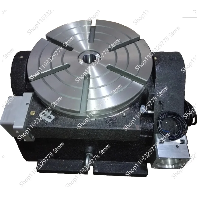 Two-axis tiltable CNC indexing plate Electric rotary table Laser Welding displacement rotary table