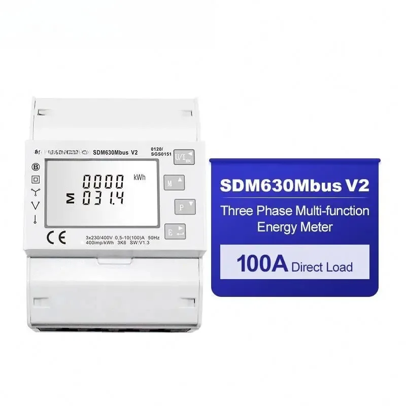 AAAAASDM630 Modbus V2 Oriental SDM630MCT V2 Photovoltaic Solar System Power Smart Meter