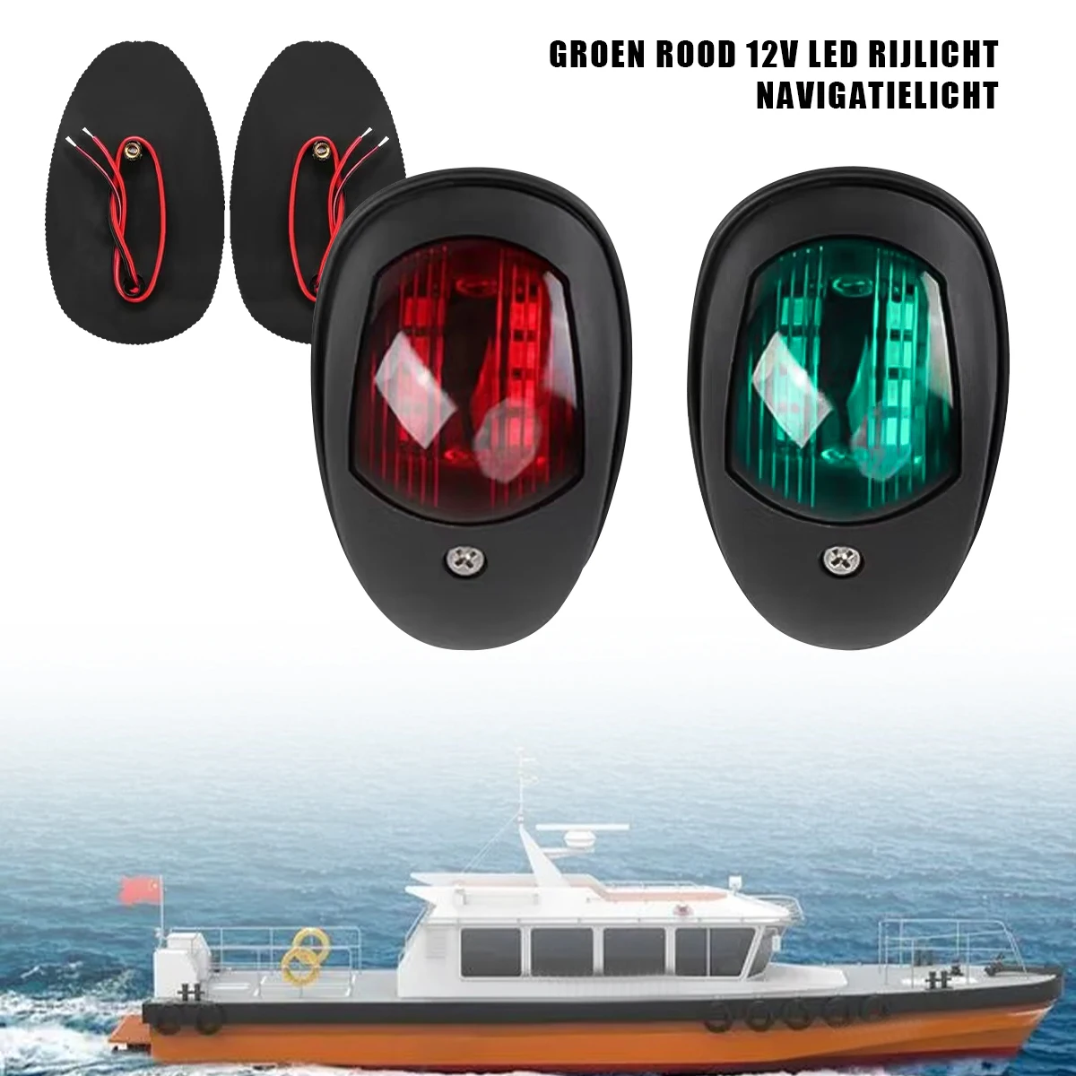 LED Running Lights For Boat Signal Lamp 12V-24V Marine Navigation Light Yacht Accessories Red Green For Truck Trailer Lamps