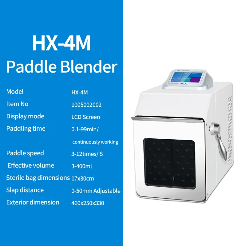 HUXI Homogenizer Lab Flapping Type Sterile Homogenizer Beating Homogenizer Stomacher Blender