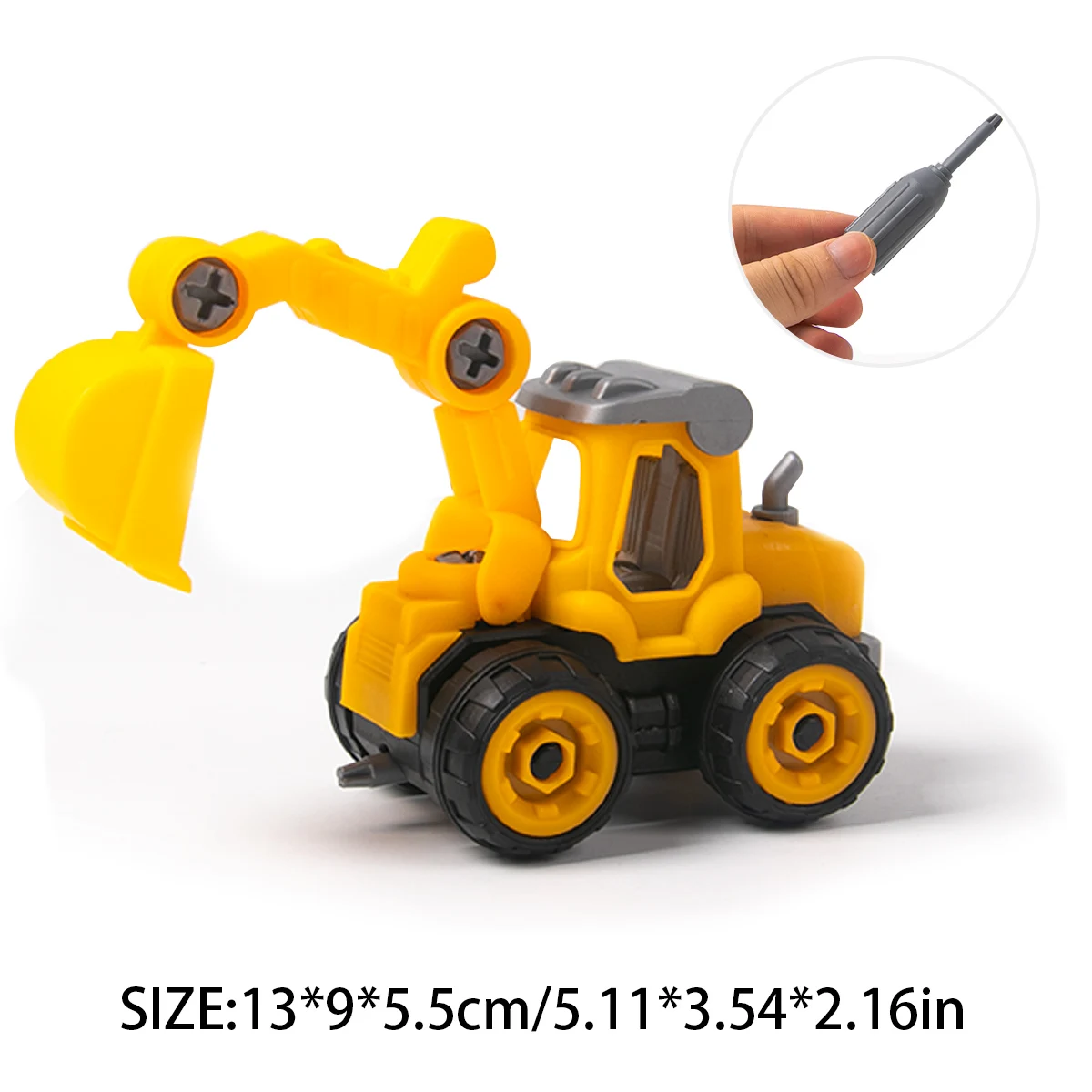 Excavator Tractor Car Model Toy Boy Birthday Gift Construction Party Decoration Baby 1st Birthday Party Cake Decoration Supplies