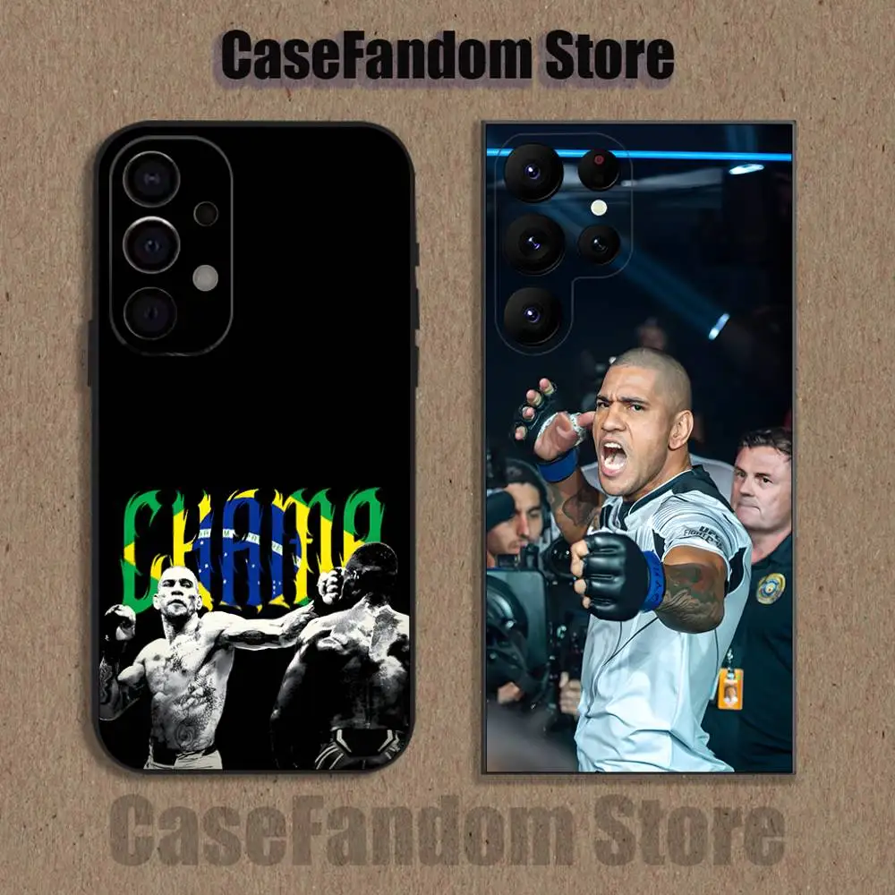 A-Alex Boxing P-Pereira Phone Case For Samsung S26,S25,S24,S21,S22,S23,S30,Ultra,S20,Plus,Fe,Lite,5G Black Cover