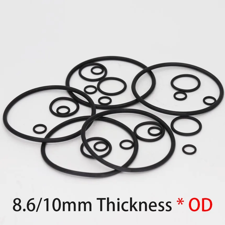 175/180/185/190/195/200/205/210/215/220/225/230/235*8.6mm OD*Thickness Black NBR Oring Rubber Washer Oil Seal Gasket O Ring