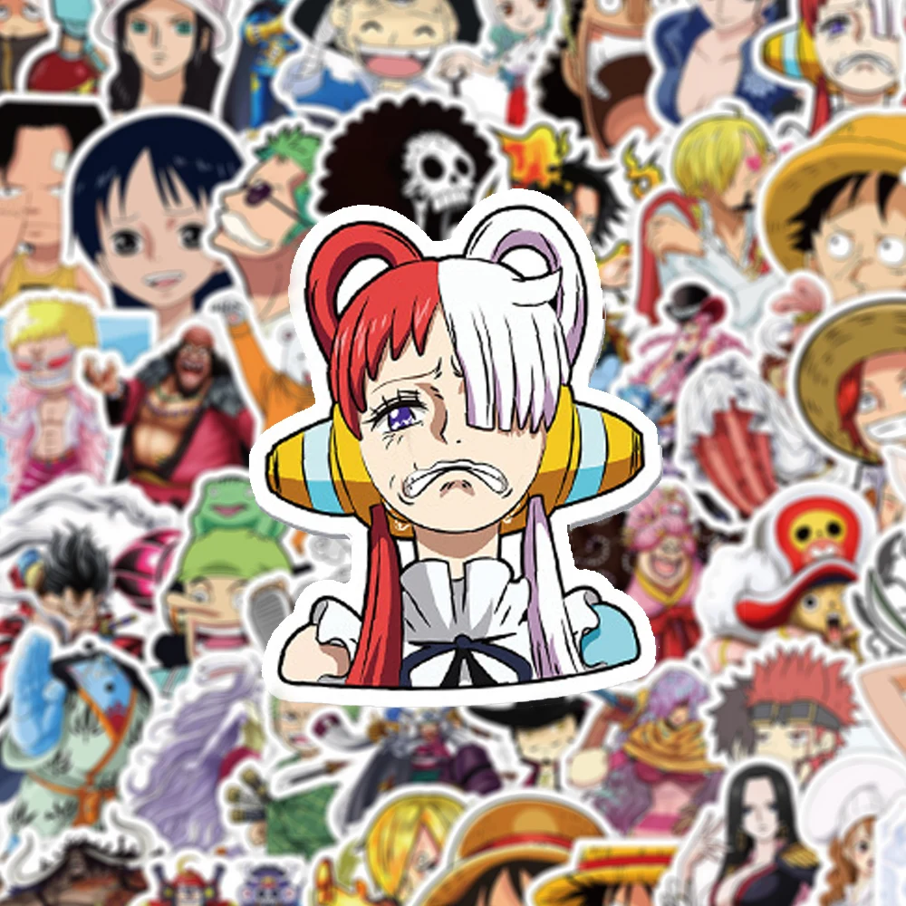 10/30/50pcs EEN STUK Anime Stickers Luffy Zoro Ace Cartoon Graffiti Decals Waterfles Briefpapier Notebook cool Manga Sticker