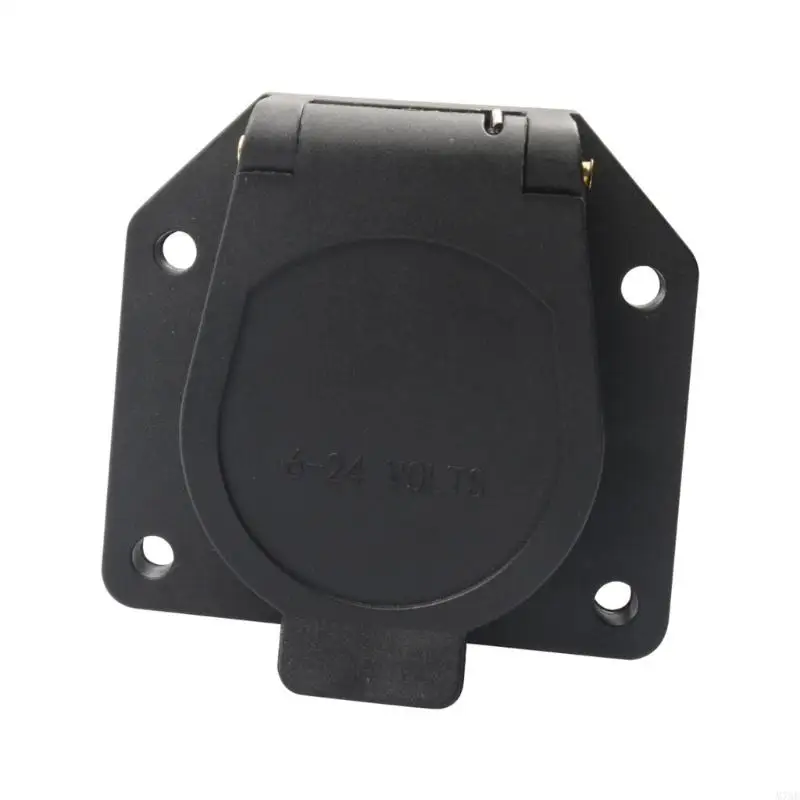 M76E Anhängerverbindungsstecker 7-Wege-Adapter mit Flanschbuchse und Steckerende – Detail 5
