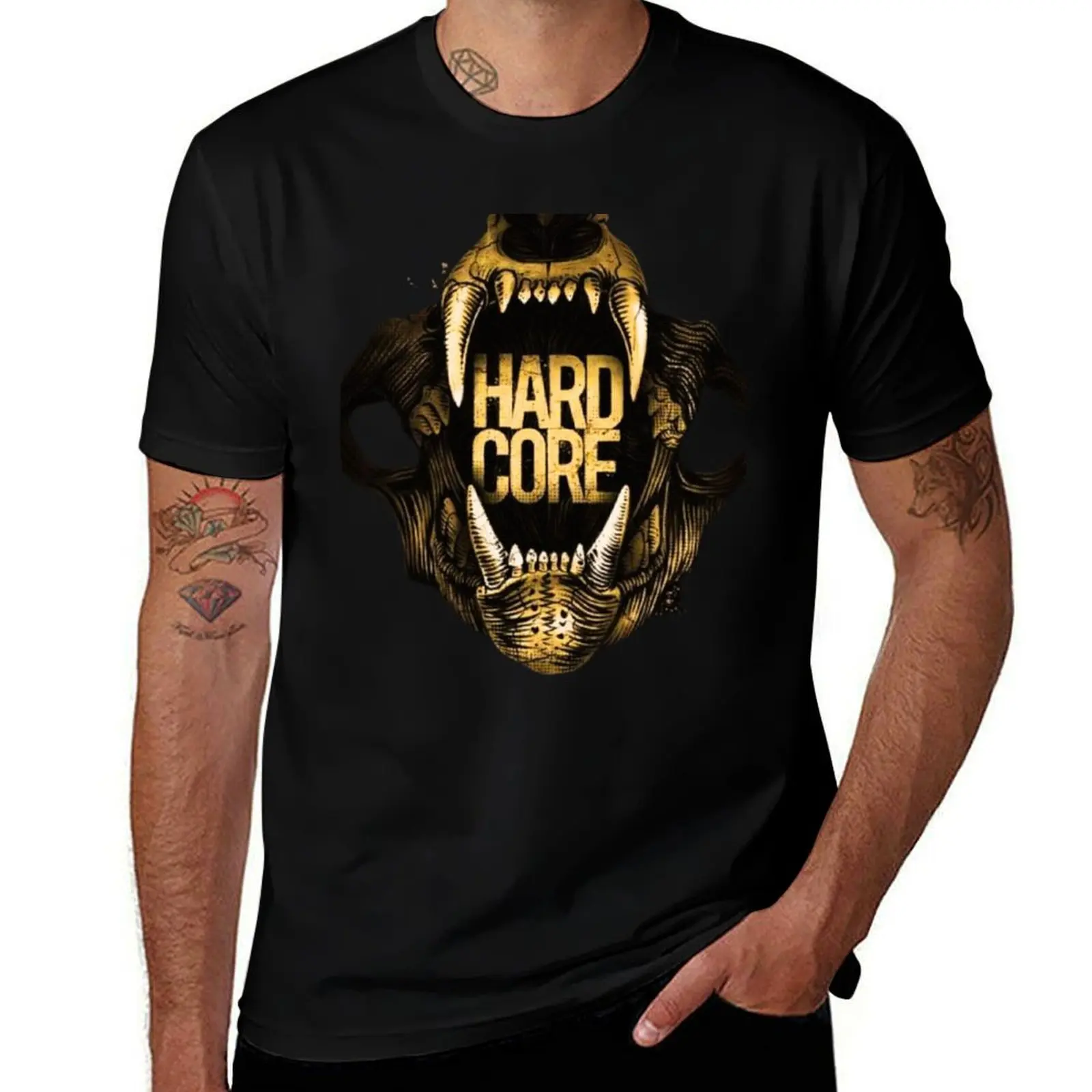 

Hardcore Lion Head T-Shirt Plus Size Street Style Tee