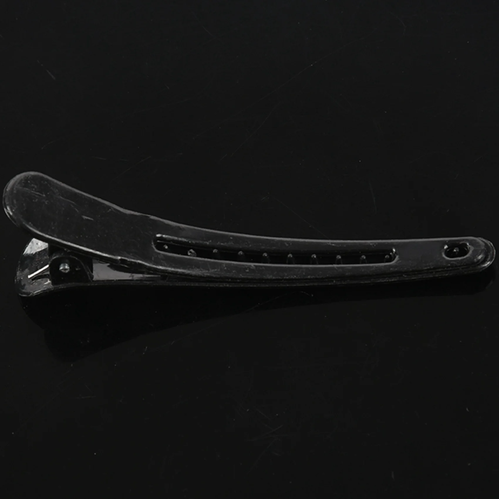 

WIND FLYING 20 Pcs Black Plastic Single Prong DIY Hairstyle Alligator Hair Clip 3.1 Inch Long