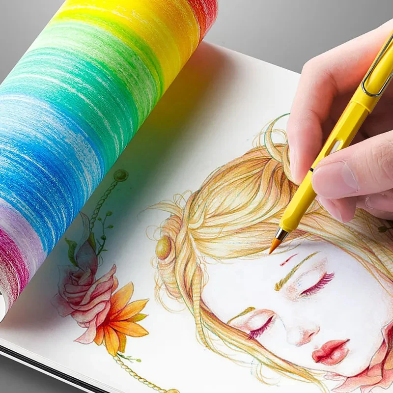 12 Color Sets Without Ink Eternal Pencils And Erasers Infinite Writing Eternal Erasable Pencils Children\'s School Art Supplies