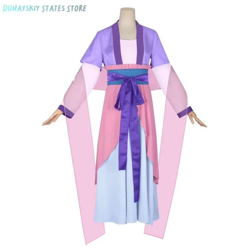 

asdh8@mao Maomao cosplay Costume Wig The Apothecary Diaries S2 Anime Ancient Traditional Dress Purple Suit Girls Han
