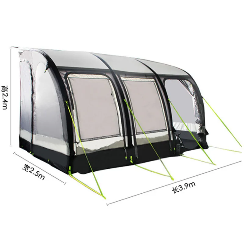 

For Camping Inflatable Tent Outdoor Thickened Rainproof Quickly Open Sunshade Foldable Travel Trailer Side Tent