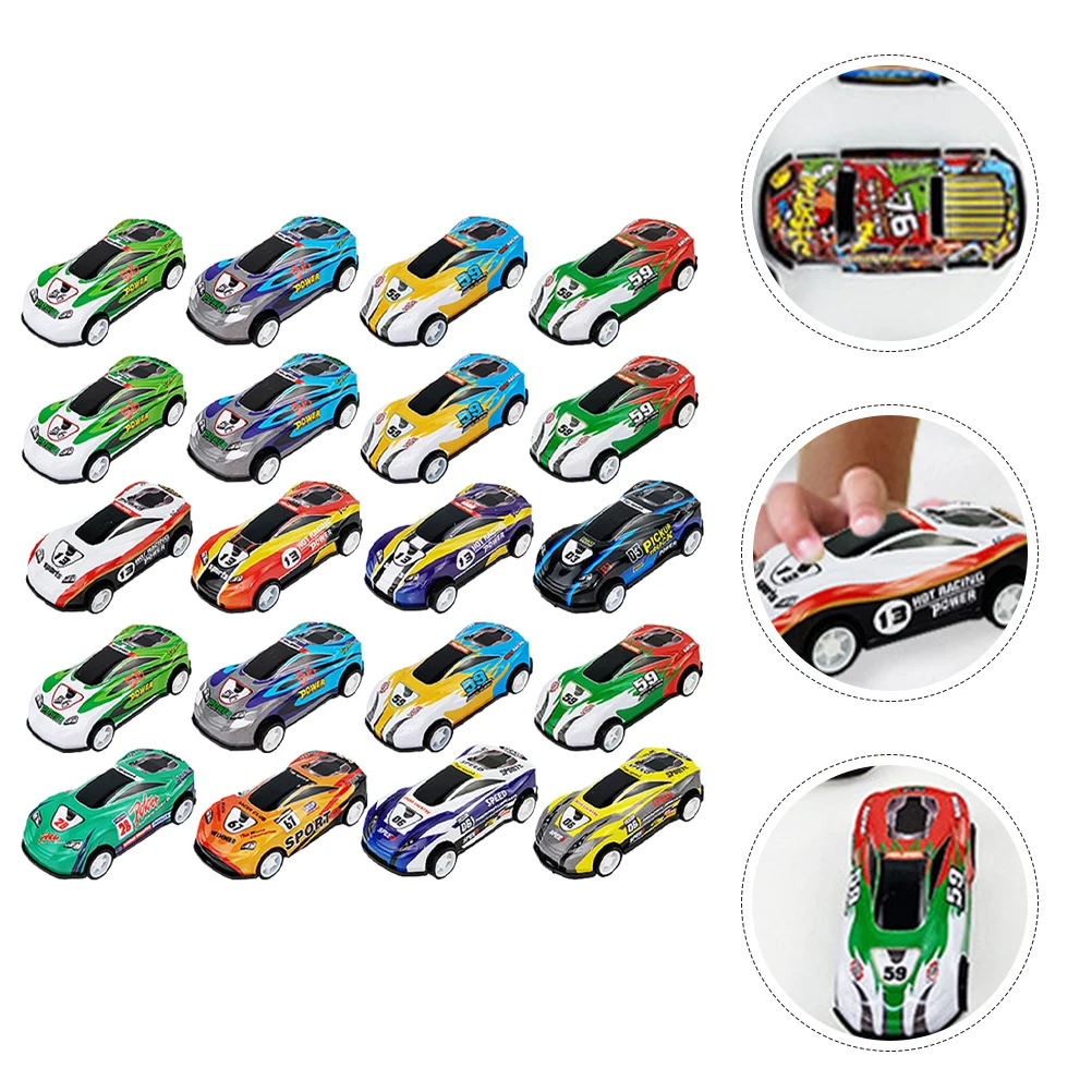 

30 Pcs Pull Back Trolley Mini Cars Toys Racing Vehicles Playthings Alloy Tiny Pull-back Small Child