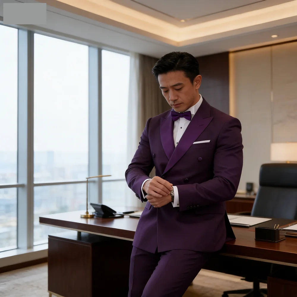 

Роскошные мужские смокинги с заостренными лацканами, двубортные, на заказ, для официальных мероприятий и свадеб, одежда для жениха