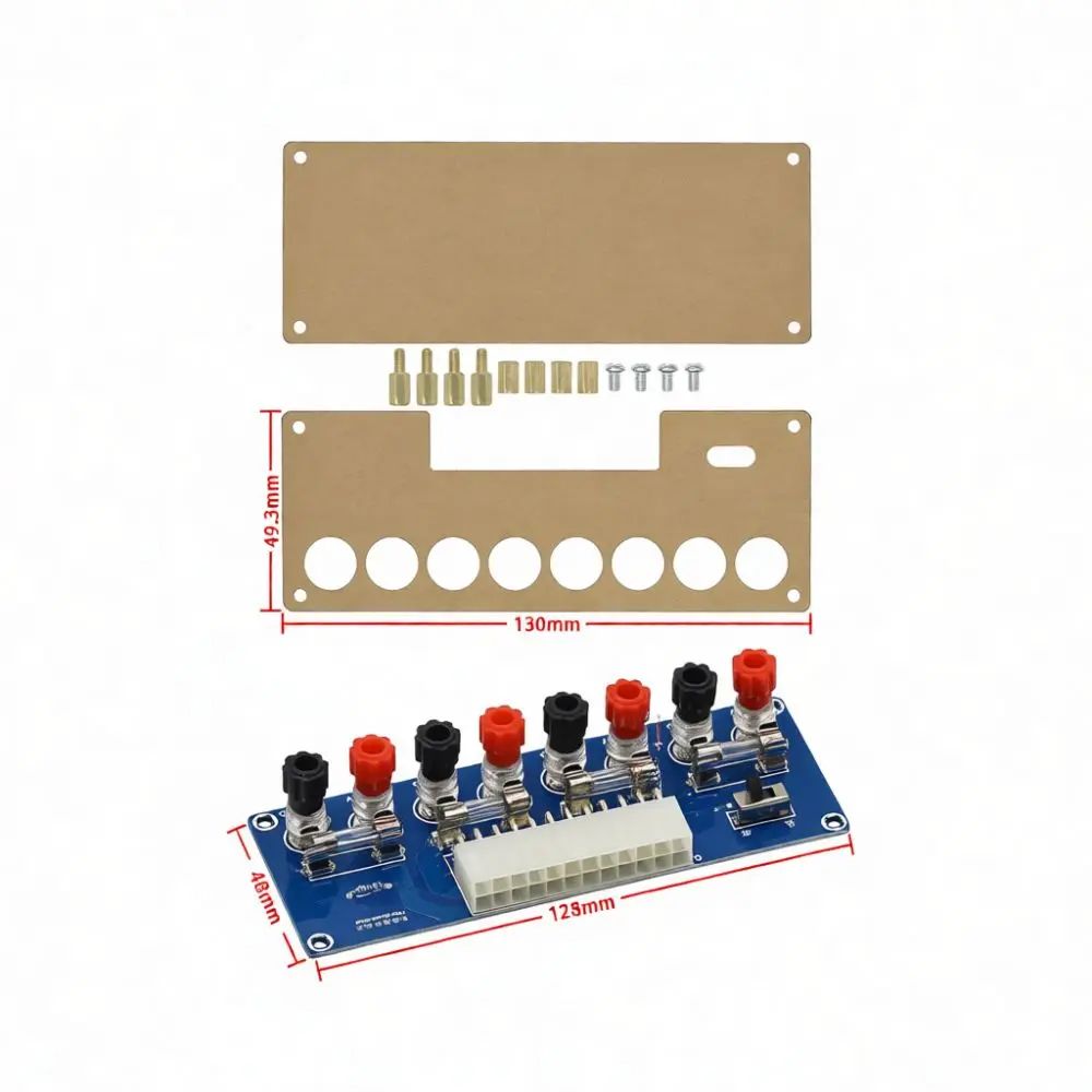 Desktop Computer Power Adapter ATX Breakout Board Terminal Connector Module Electronic Enthusiast DIY Power Supply Tool