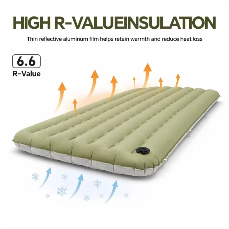 Airo Professional Winter Mountaineering Sleeping Pad R-Value 6.6 Cold-Ground Protection for Alpine Camping