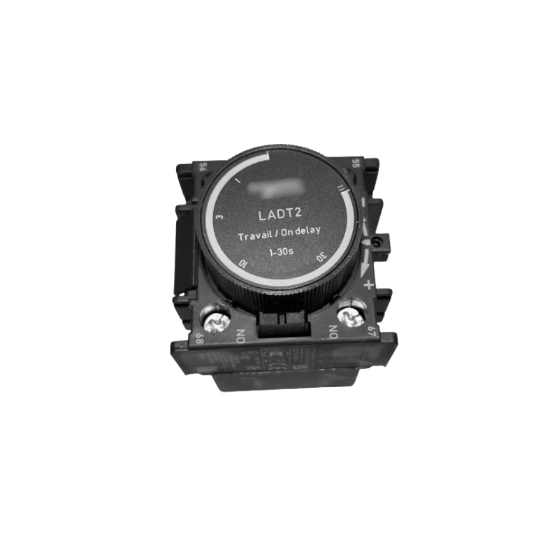 LADT2 Time delay contact block,TeSys Deca,1NO+1NC,on-delay 1-30s,front