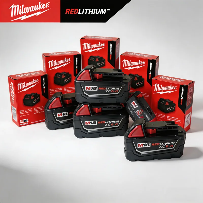 

New Original Milwaukee M18 Battery 6000mAh M18B6 M18B5 Suitable for Milwaukee Power Tools Rechargeable Lithium Battery 18V